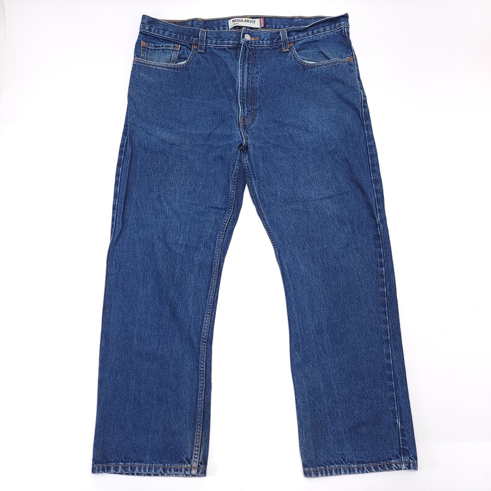 Levi's 505 Jeans Men's 40x30 Blue Denim Regular Fit Wpl-423 Red Tab